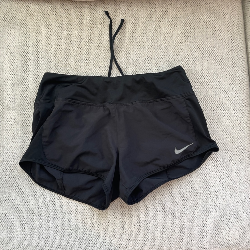 Nike Black fitted running shorts